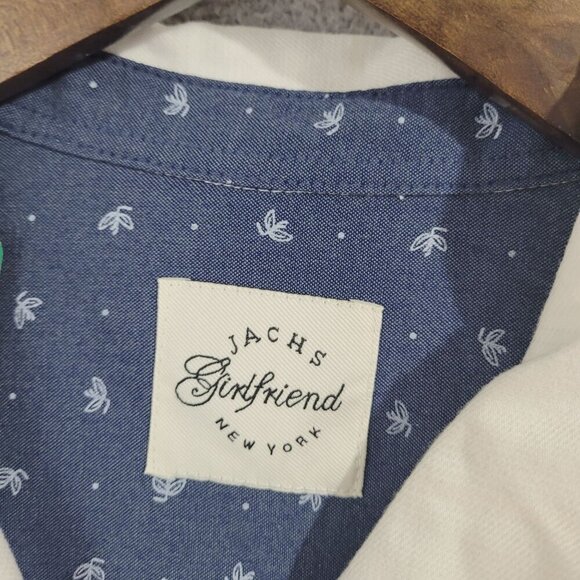 NEW Jachs Girlfriend Womens White Long Sleeve Button-Up Shirt Size XL H602 - Picture 5 of 10